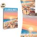 St Jean De Monts Beach Sunset Painting Poster, Vibrant Retro-style Bustling Beach Scene Poster, Evokes Warm Coastal Leisure Mood, Ideal For Home And_maomaolike.com