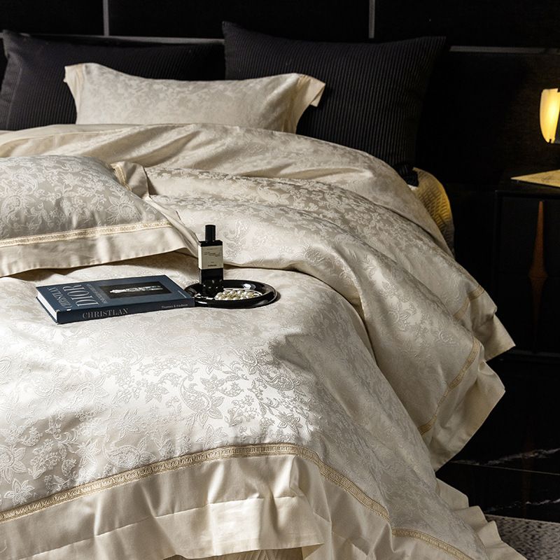 SetMicrofiber Cover Luxury-style 140s Australian Cotton Four-piece Set, All-cotton Skin-friendly Bedspread, Exquisite_maomaolike.com