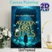 Keeper Of The Lost Cities Themed Painting Poster, Mysterious Underwater Ancient Ruins With Glowing Marine Life Poster, Atmospheric Fantasy Artwork For_maomaolike.com