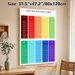 Multiplication Table Painting Poster, Vibrant Color-coded Math Chart Poster, Practical Educational Aid To Support Arithmetic Learning Ideal For Study_maomaolike.com