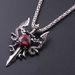 1 Gothic Water Diamond Long Men's Dominant Retro Dragon Necklace_maomaolike.com