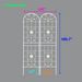 2 Pack Metal Garden Trellis 86.7" X 19.7" Rustproof Trellis For Climbing Plants Outdoor Flower Support Cream White_maomaolike.com