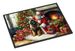Leonberger And Santa Claus Doormat Front Door Mat Indoor Outdoor Rugs For Entryway, Non Slip Washable Low Pile, 24H X 36W_maomaolike.com
