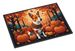 Red Basenji Fall Doormat Front Door Mat Indoor Outdoor Rugs For Entryway, Non Slip Washable Low Pile, 24H X 36W_maomaolike.com