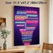 Career Aspiration Painting Poster, Vibrant Neon-style Career Word Art Poster, Inspiring Design To Foster Career Exploration, Ideal For Study Room_maomaolike.com