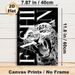 Leopard Themed Painting Poster, Monochrome Roaring Leopard With Artistic Typography Poster, Sleek Eye-catching Decor Ideal For Living Room, Office_maomaolike.com