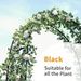 78"H X 45"W Metal Garden Arch Trellis; Adjustable Arbor Trellis For Garden Climbing Plants Support Or Wedding Decor,Black_maomaolike.com