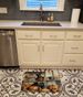 Yorkie Fall Kitchen Pumpkins Memory Foam Kitchen Mat Machine Washable Anti-Fatigue Mat Cushion Comfort Bath Mat Or Kitchen Rug_maomaolike.com