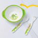 Bamboo Fiber Compartment Boys And Girls Tableware Set Dining Plate Children's Bowl Spoon_maomaolike.com