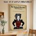 The Taming Of The Shrew Themed Painting Poster, Vintage Shakespearean Character Illustration Poster, With Classic Literary Quote, Ideal For Study Room_maomaolike.com