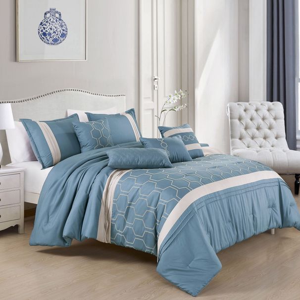 Jimmi 7 Pieces Comforter Set_maomaolike.com