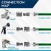Stainless Steel 3/4 Inch Garden Hose Quick Connect Set | 2x2 Set_maomaolike.com