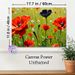 Poppy Field Floral Painting Poster, Vibrant Artistic Lush Poppy Field With Contrasting Dark Poppy And Tiny Daisies Poster, Infuses Natural Charm For_maomaolike.com