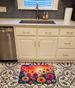 Dahlias In Color Memory Foam Kitchen Mat Machine Washable Anti-Fatigue Mat Cushion Comfort Bath Mat Or Kitchen Rug_maomaolike.com