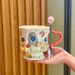 High-Value Floral Mug Unique Design Ceramic Drinking Cup For Girls Birthday Gift Souvenir_maomaolike.com