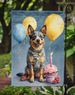 Australian Cattle Dog Happy Birthday Garden Flag Mailbox Flag Decorative Yard Flag Banner Outside Patio Artwork Yard Flower Beds, Garden Size, Multicolor_maomaolike.com