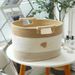 Cartoon Cotton Thread Woven Storage Basket, Toy And Snack Storage Basket, Living Room Desktop Miscellaneous Storage Basket_maomaolike.com