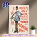 Vintage Gentleman Painting Poster, Stylized Retro Caricature Poster, Classic Old-fashioned Design With Bold Typography, Ideal For Living Room, Home_maomaolike.com