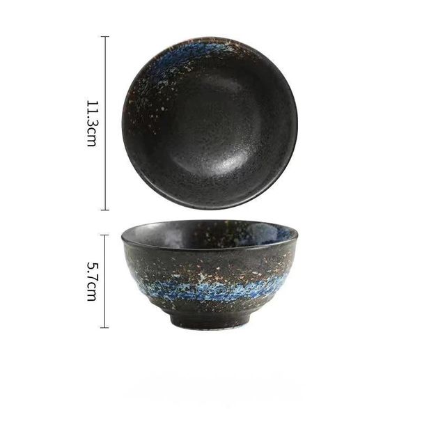 Japanese Style Trumpet Ceramic 4.5inch 5inch Soup Creative Household Restaurant Rice Dining Bowl Tableware Set_maomaolike.com