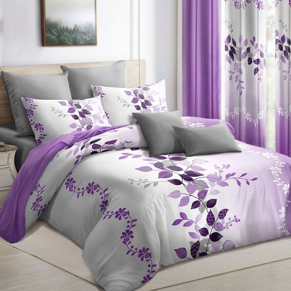 9 Piece In A Bag Thick Touch Bed Cover Curtain Set, Upgraded Luxury Bedspread Set, Bamboo Microfiber All Season Bedding-Set For Home, RV Beding, Boys And Girls Gifts With Gift Bag_maomaolike.com
