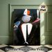 Abstract Humanoid Art Painting Poster, Vibrant Surreal Stylized Figure With Bold Color Blocks Poster, Unique Artistic Decor For Living Room, Art_maomaolike.com