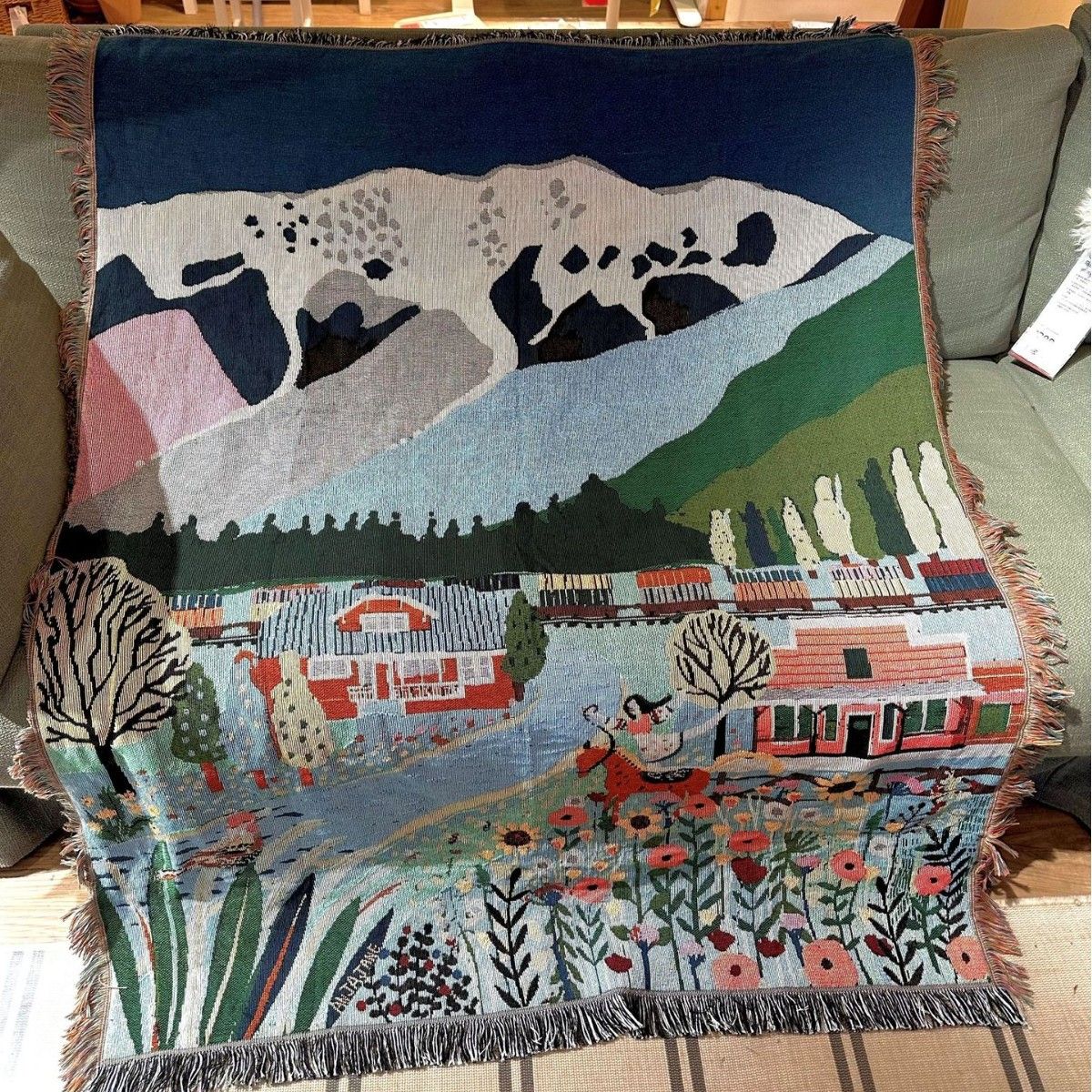 The Wizard Of Oz Cotton Thread Jacquard High-End Atmosphere Home Sofa Cover Piano Blanket Tapestry Decorative Painting_maomaolike.com