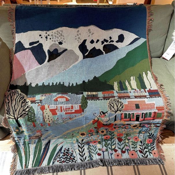 The Wizard Of Oz Cotton Thread Jacquard High-End Atmosphere Home Sofa Cover Piano Blanket Tapestry Decorative Painting_maomaolike.com