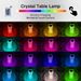 LED 16 Colors Crystal Table Lamp Rose Light Romantic Diamond Atmosphere Light Touch Adjustable Night Light For Bedroom Decorate_maomaolike.com