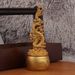 Gold-Plated Fire Dragon Cloud Treasure Bowl Rotatable Ornament Office Living Room Stress Relief Spinning Metal Craft_maomaolike.com