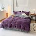 Solid Color Two-Piece Four-Piece Bedding Home Sheet Duvet Cover Milk Velvet Bed Skirt Double Dormitory Three-Piece Set_maomaolike.com