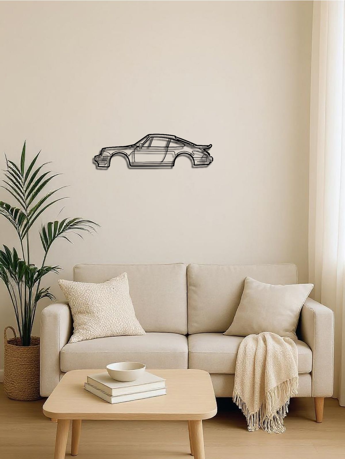 Metal Line Sports Car Metal Wall Art - Auto Enthusiast Gift Home Garage Decor_maomaolike.com
