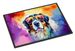 Bernese Mountain Dog Hippie Dawg Doormat Front Door Mat Indoor Outdoor Rugs For Entryway, Non Slip Washable Low Pile, 24H X 36W_maomaolike.com