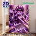 Purple Glam Lips & Jeweled Nails Painting Poster, Sparkly Luxury Crystal-embellished Poster, Eye-catching Decorative Piece Ideal For Bedroom, Vanity_maomaolike.com