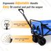 Collapsible Heavy Duty Beach Wagon Cart Outdoor Folding Utility Camping Garden Beach Cart With Universal Wheels Adjustable Handle Shopping_maomaolike.com