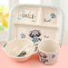 Bamboo Fiber Children's Bowl With Compartments, Non-Spill, Cute Cartoon Design, Baby Home Use Eating Bowl, Spoon, And_maomaolike.com