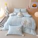 1 Winter Cartoon Thickened Milk Velvet Four-Piece Set Polka Dot Puppy Coral Fleece Duvet Cover Bed Sheet Girly Heart Bedding_maomaolike.com