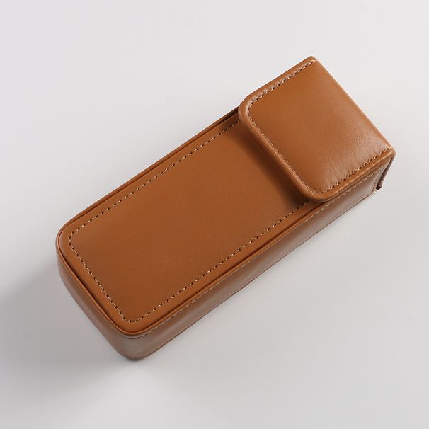 Unisex Large capacity clamshell glasses case PU leather sunglasses case Large compression large size sunglasses case_maomaolike.com