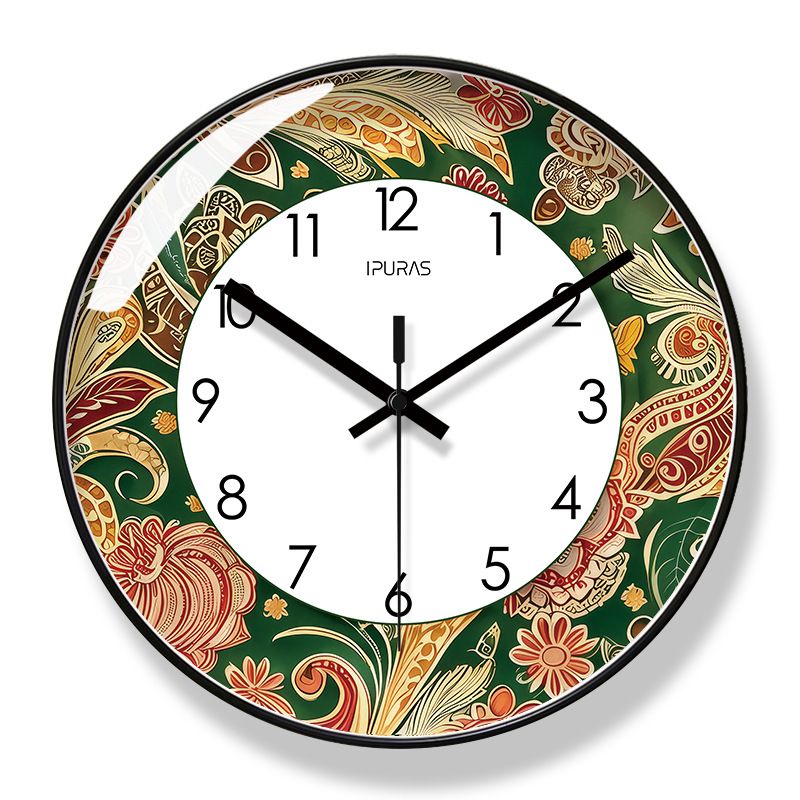 Yipula 7006 Minimalist Clock Living Room Nordic Mediterranean Silent New Round Wall Watch Bohemian_maomaolike.com