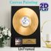 Jeff Beck's Guitar Shop Gold Record Painting Poster, Sleek Glossy Gold Record With Album Details Poster, Retro Music-themed Decor Ideal For Home Music_maomaolike.com