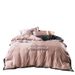 Summer Ice Four-Piece Light Luxury Silky Smooth Naked Sleep Washed Real Silk Embroidered Bedding Dormitory Bed Sheet Duvet Cover T_maomaolike.com