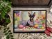 Decorating Easter Miniature Pinscher Doormat Front Door Mat Indoor Outdoor Rugs For Entryway, Non Slip Washable Low Pile, 24H X 36W_maomaolike.com