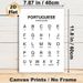 Portuguese Alphabet Painting Poster, Minimalist Black-and-white Letter Chart Poster, Clear Letter & Pronunciation Reference, Suitable For Language_maomaolike.com