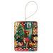 Chesapeake Bay Retriever Christmas Porcelain Ornament Christmas Tree Hanging Decorations For Home Christmas Holiday, Rectangle, Gift, Multicolor_maomaolike.com