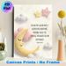 Spanish Psalm Moon & Star Painting Poster, Soft Plush-style Pastel Scene Poster, Soothing Faith-inspired Decor Ideal For Bedroom, Quiet Living Spaces_maomaolike.com