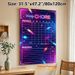 Weekly Chore Chart Painting Poster, Vibrant Neon Cyberpunk Style Poster, Practical Planner To Organize Daily And Weekly Chores, Suitable For Home_maomaolike.com