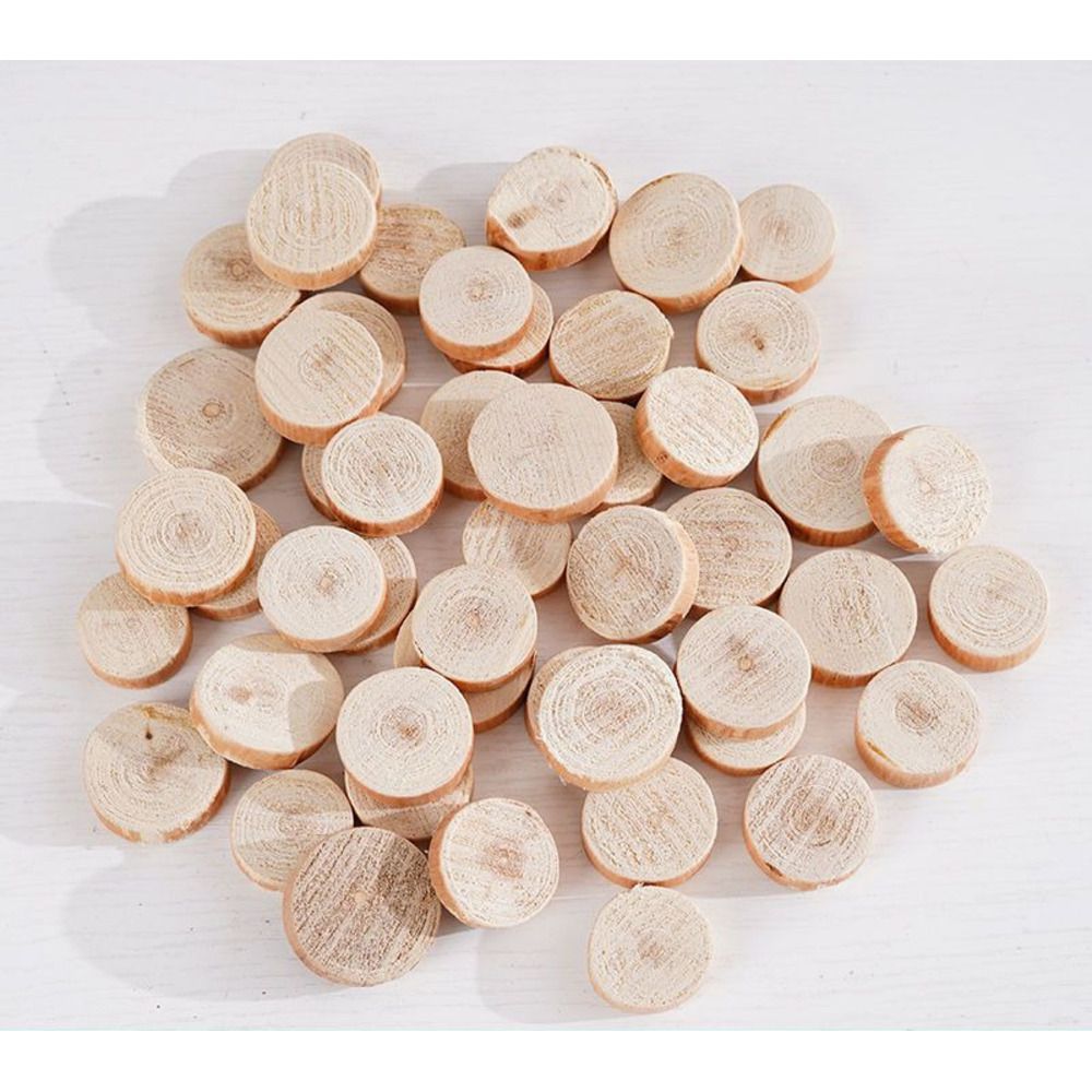 Small Wood Chips Handmade Materials Branch Round Pieces Kindergarten Activities DIY Environmental Creation Natural Log_maomaolike.com