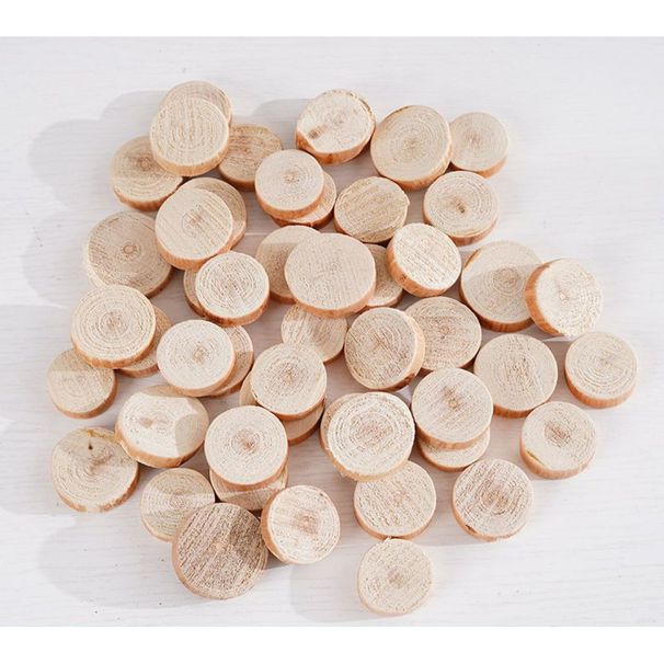 Small Wood Chips Handmade Materials Branch Round Pieces Kindergarten Activities DIY Environmental Creation Natural Log_maomaolike.com