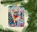 French Bulldog Christmas Porcelain Ornament Christmas Tree Hanging Decorations For Home Christmas Holiday, Rectangle, Gift, Multicolor_maomaolike.com