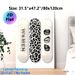 Skateboard Leopard Print & Grunge Lips Painting Poster, Monochrome Edgy Graphic Poster, Sleek Urban-style Decor Suitable For Living Room, Studio Or_maomaolike.com