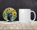Giant Schnauzer In Sunflowers Large Sandstone Coasters Pack Of 4 Absorbent Round Coasters Decor Gifts For Men Or Women, 4 In, Multicolor_maomaolike.com